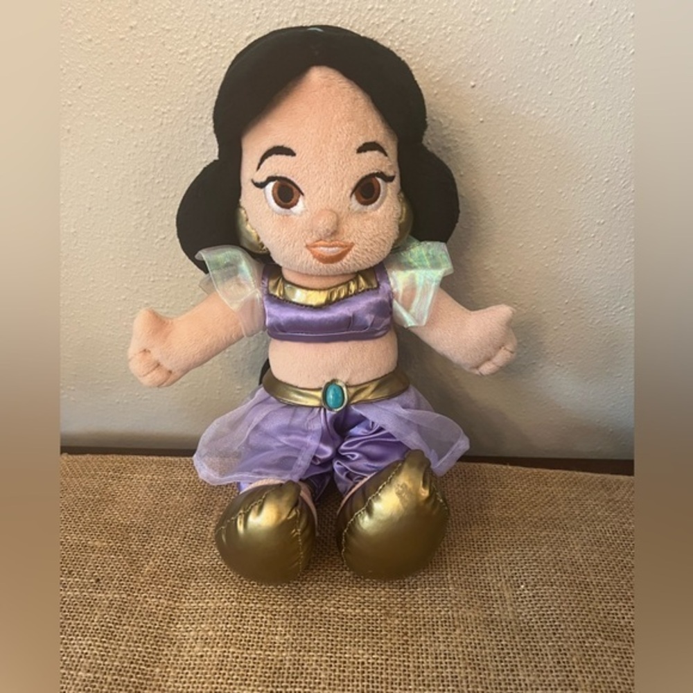 Disney Parks 12" Princess Jasmine Aladdin Plush Toddler Doll Toy